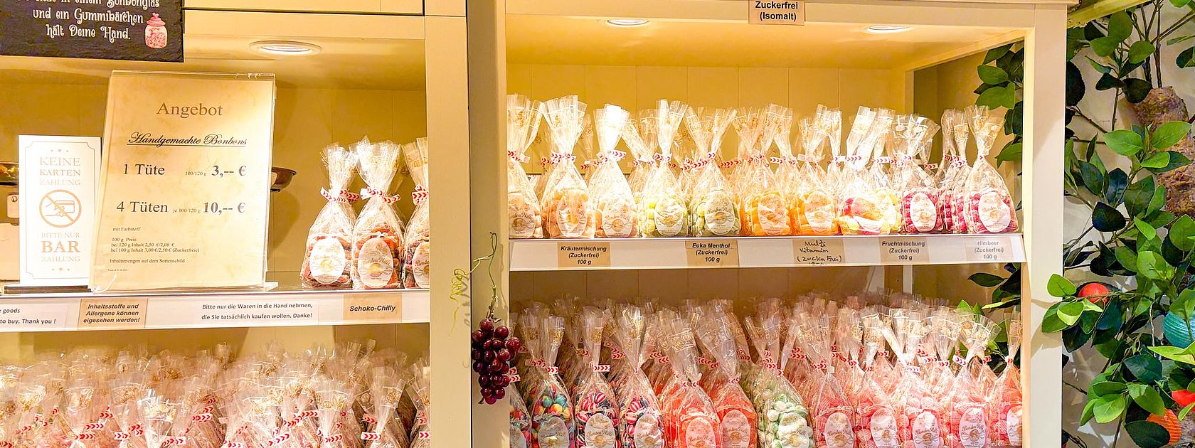 Auswahl an Bonbons