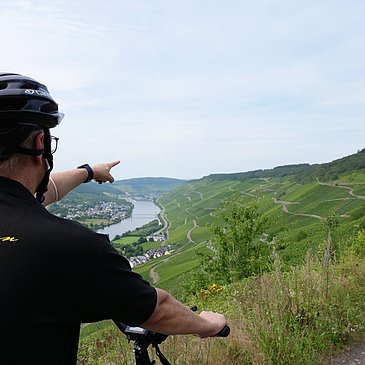 Radeln inmitten der Weinberge