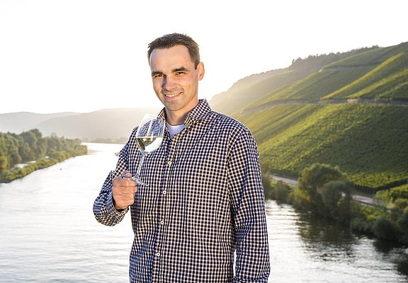 Winzer vor Mosel