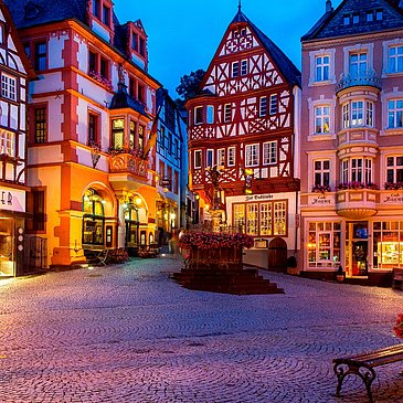 Mittelalterlicher Marktplatz in Bernkastel-Kues