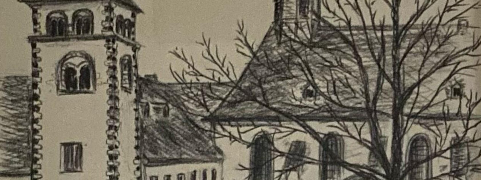 Zuschnitt Zeichnung Kloster Filzen