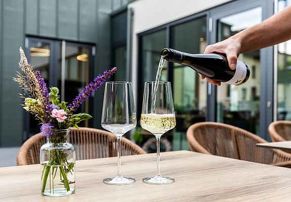 Weingenuss im Weingut Kiebel