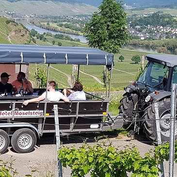 Planwagenfahrten mit dem Hotel Moselsteig