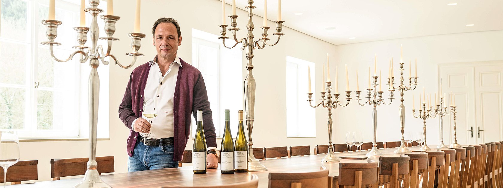 Markus Molitor im Weingut