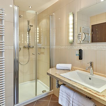Badezimmer Doppelzimmer mit Balkon