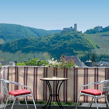 Aussicht vom Balkon