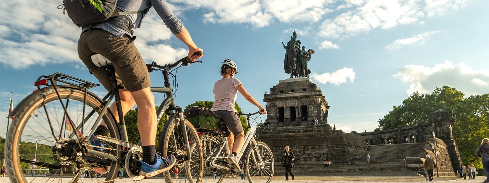 Radfahren am Deutschen Eck